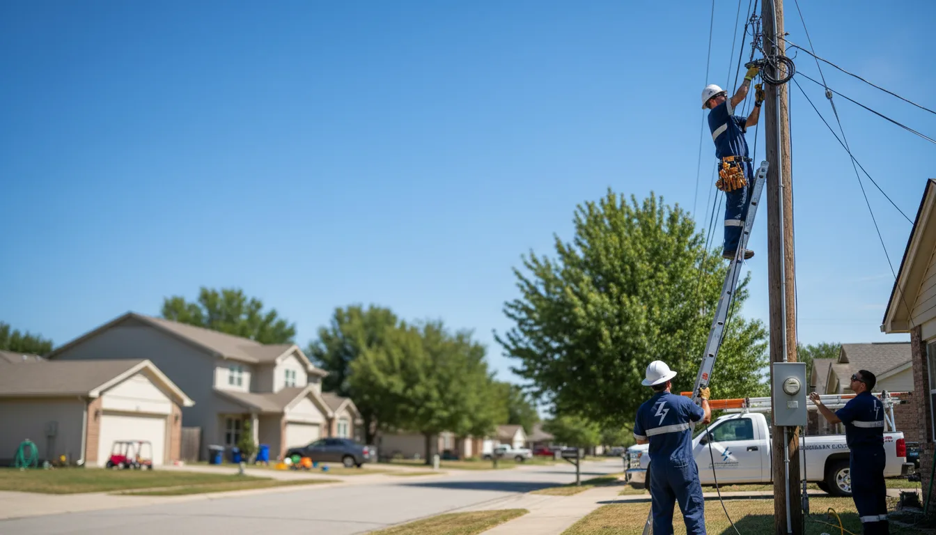 Residential electrician providing installation services in Muscadine, AL